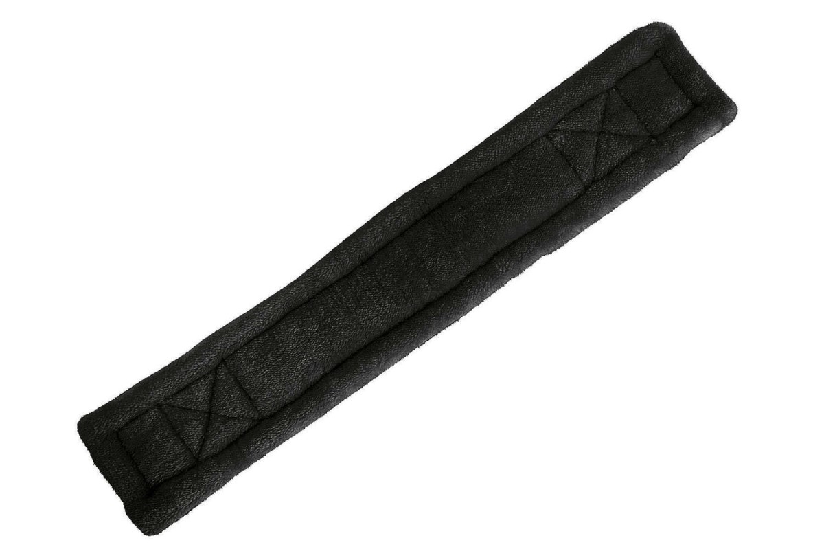 USG Nylon Kurzgurt mit Kunstfell Polster schwarz/schwarz 40 cm