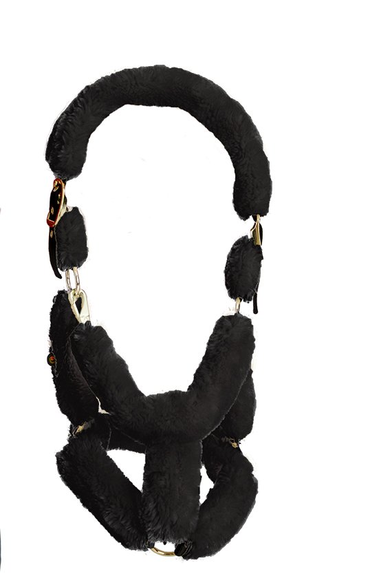 Kentucky Horsewear Lammfell Transport Halfter Schwarz Pony Kentucky Horsewear Lammfell Transport Halfter Schwarz Pony