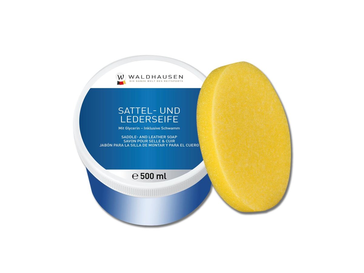 Waldhausen Sattel- & Lederseife in der Dose, 500 ml Waldhausen Sattel- & Lederseife in der Dose, 500 ml