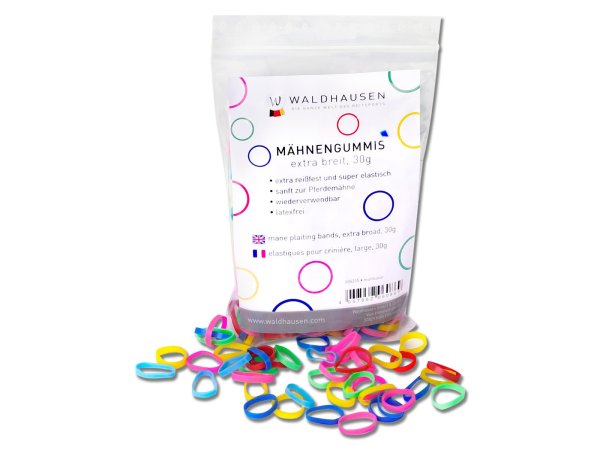 Waldhausen M&auml;hnengummis extra breit, multicolor 30g