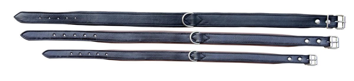 Euroriding Halsband Paddy schwarz/schwarz 22 mm X 54 cm Lang