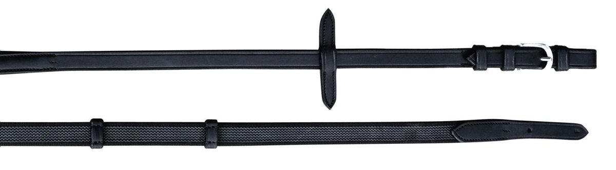 Euroriding Zügel Anti-Slip Atlanta, Natural Line dunkelbraun Pony