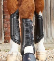 Premier Equine Gel&auml;ndegamaschen Carbon Tech Aircooled Eventing Boots Hind schwarz