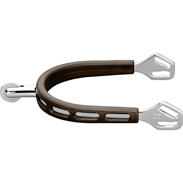 Sprenger ULTRA fit braun GRIP Sporen - Edelstahl rostfrei  30 mm abgerundet