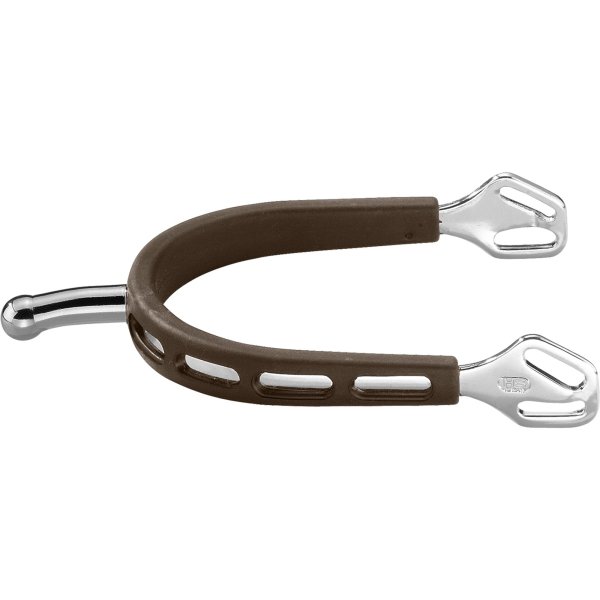 Sprenger ULTRA fit braun GRIP Sporen - Edelstahl rostfrei  30 mm kugelf&ouml;rmig