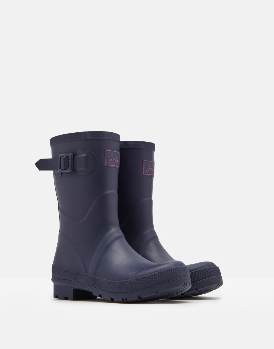 Joules Damen-Gummistiefel Mid High Kelly Welly French Navy 3/36