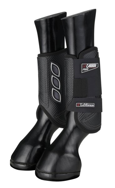 LeMieux Gel&auml;ndegamaschen Carbon Air XC Boots Front schwarz