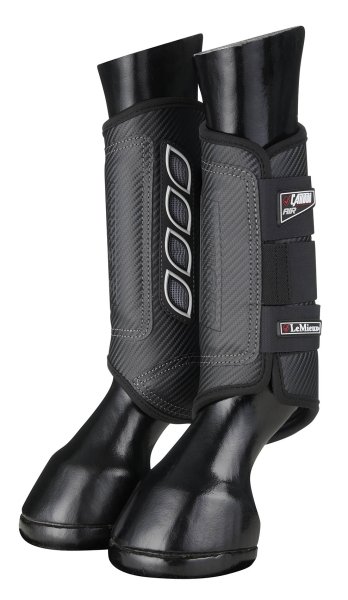 LeMieux Gel&auml;ndegamaschen Carbon Air XC Boots Hind schwarz