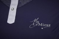 LeMieux Damen Turniershirt Amelie Diamante Show Shirt Navy