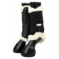 LeMieux Gamaschen Fleece lined Brushing Boots Black/Natural