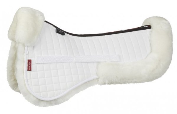 LeMieux Sattelunterlage ProLambskin Half Pads Dressage White/white