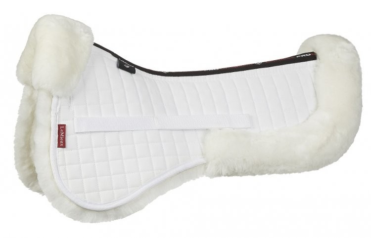 LeMieux Sattelunterlage ProLambskin Half Pads Dressage White/white L