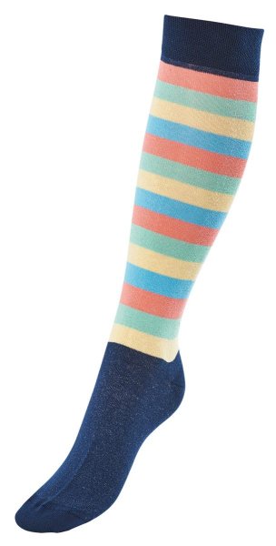Busse Socken STRIPES navy/coral/mint/t&uuml;rkis