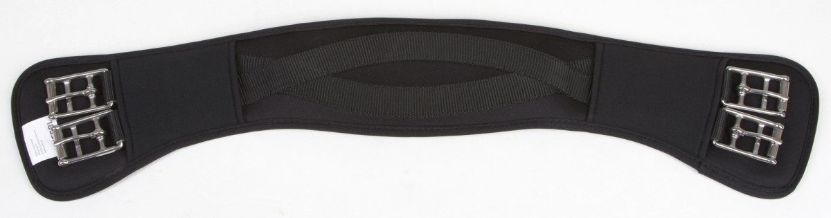 Kerbl Kurzgurt Synthesekautschuk anatomisch geformt schwarz 60 cm