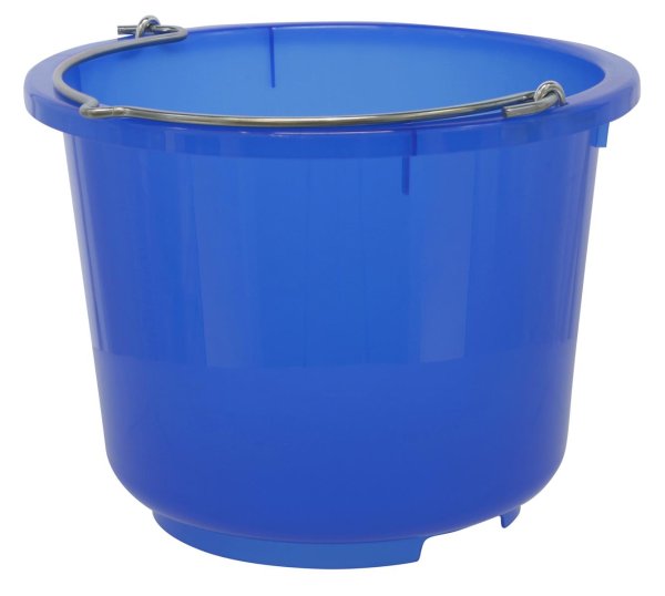 Kerbl stable and construction bucket 12l blue