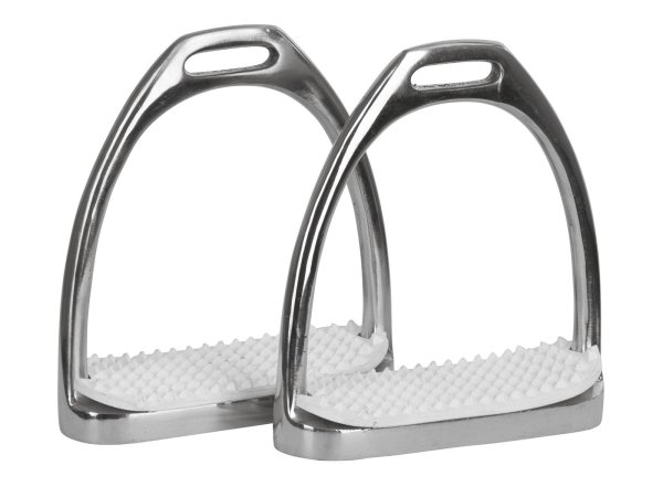 Kerbl stirrups in pairs tread width stainless steel 10cm