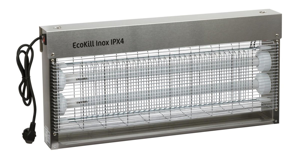 Kerbl Fliegenvernichter Elektrisch EcoKill Inox IPX4 2x20W