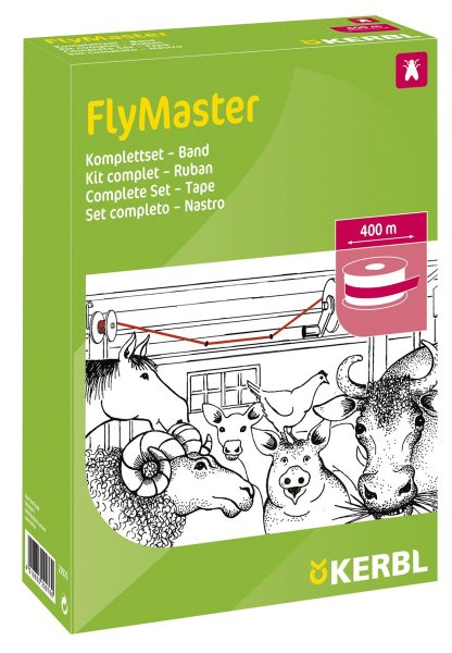Kerbl FlyMaster fly tape complete set 400m