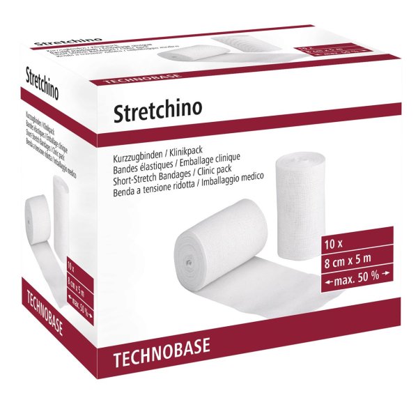 Kerbl short-stretch bandages Stretchino 8cm x 5m 10 pieces