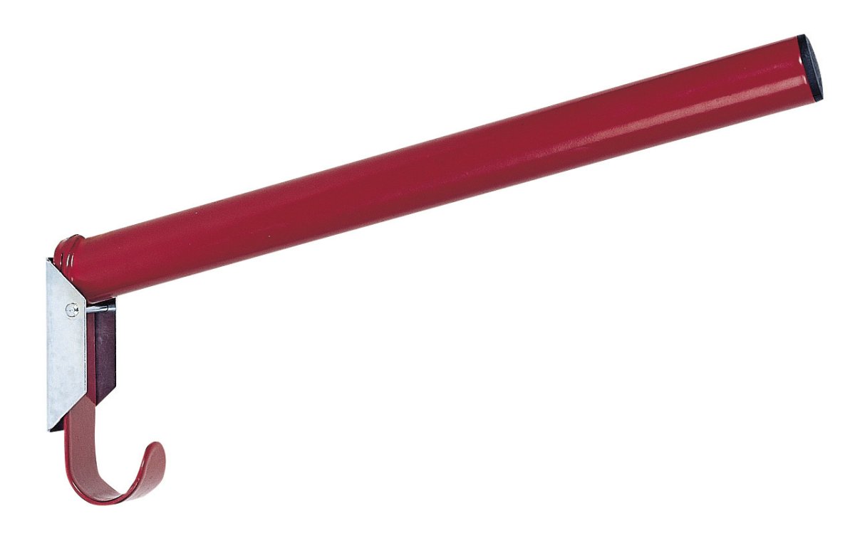 Kerbl Sattelhalter klappbar rund mit integriertem Trensenhalter rot