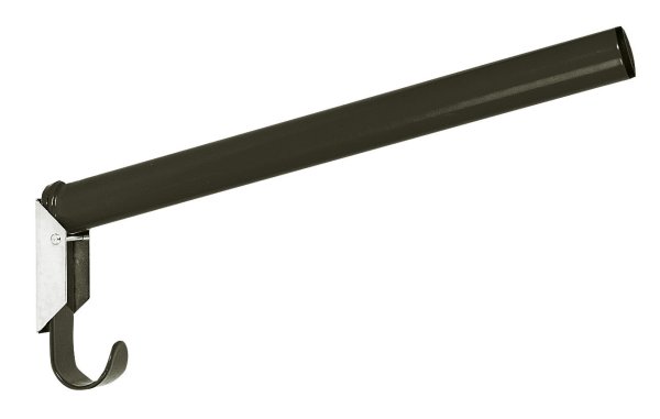 Kerbl Sattelhalter klappbar rund mit integriertem Trensenhalter schwarz