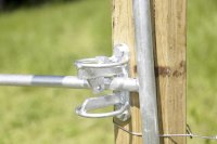 Kerbl locking option for mounting set for grazing gates