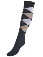 Busse Socken COMFORT-KARO III black/taupe/white