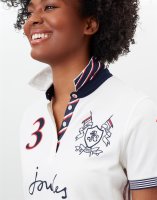 Joules Damen Polo Shirt Beaufort Admiral Embroidered cream