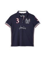 Joules Damen Polo Shirt Beaufort Admiral Embroidered french navy