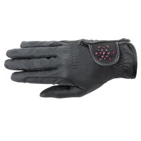 USG ASCONA Riding Glove with strass stones on the closure strap