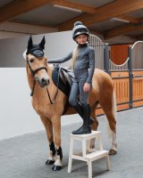 LeMieux Helm&uuml;berzug Young Rider Hat Silk Slate Grey
