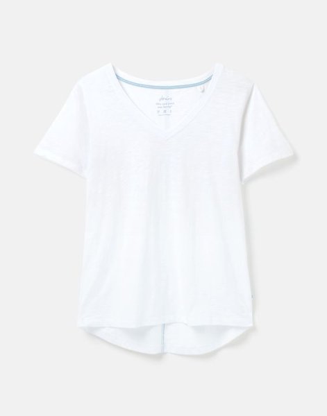 Joules Shirt Celina Solid wei&szlig;