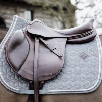 Kentucky Horsewear Sattelpad basic velvet grau