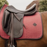 Kentucky Horsewear Sattelpad color edition leather coral