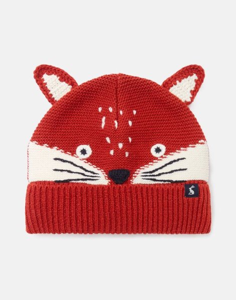 Joules M&uuml;tze Chummy Hat Character Knitted Hat Fox Face