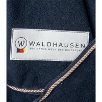 Waldhausen Fleecedecke Modern Rose nachtblau