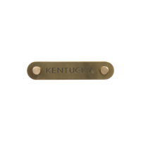 Kentucky Horsewear Name/Logo plate Halter gold