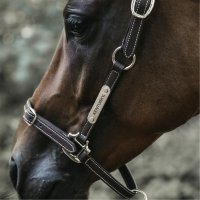 Kentucky Horsewear Leather halter flexible Neck piece brown