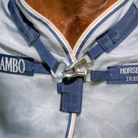 Horseware Rambo Protector Silver/Navy, White & Beige