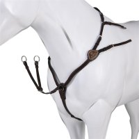 Acavallo Calfskin Leather Breastplate With Five Points...