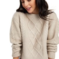 Ariat Womens Winter Quarter Sweater Oatmeal Heather