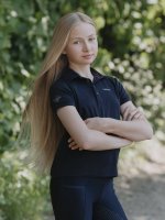 LeMieux Junior Pro Polo Shirt Navy