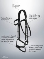 LeMieux Arika Drop Bridle Black/Silver