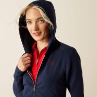 Ariat Damen Antez Team Full Zip Hoodie navy