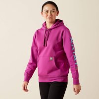 Ariat Damen Rebar Graphic Hoodie willowherbimaui blue