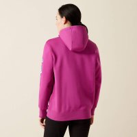 Ariat Damen Rebar Graphic Hoodie willowherbimaui blue